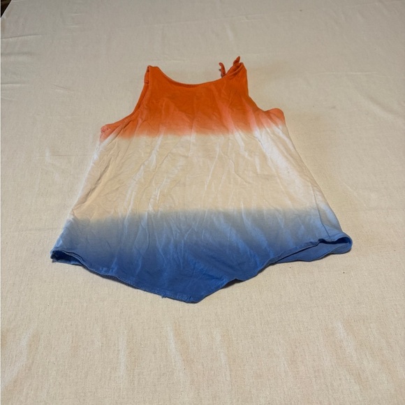 Old Navy Girls Size XL 14/16 Gradient Orange and Blue Top - Picture 4 of 5